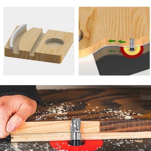 Mô hình tuôn ra TRIM Router bit dưới thanh toán bù trừ 3 sáo, downcut xoắn ốc rắn Carbide đầu cho tuôn ra cắt tỉa-1/4 "Shank - Product Image 5