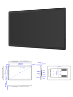 15.6 inç 1080p Duvara Monte Edilebilir Android Tablet PC Dokunmatik Ekran Sekiz Çekirdekli Rockchip GSM 3G 4G Wi-Fi NFC POE RJ45 Ethernet AD ROHS
