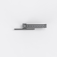 Séchoir à linge mural rétractable en aluminium noir, pliable, gain de place, avec conception coupe-vent pour salle de bain