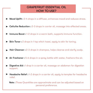 Precio al por Mayor, Aceite de Extracto de Piel de Pomelo 100% Orgánico, Aceites Esenciales, Ambientador para Auto, Aceite Esencial - Product Image 4
