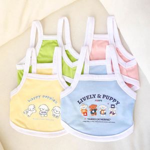 Chaleco de dibujos animados para perros y gatos, ropa de verano con estampado bonito, amarillo, azul, rosa, verde, ZYKBX12 - Product Image 2