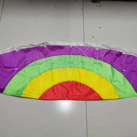 customized polyester parachute rainbow inflatable power kite