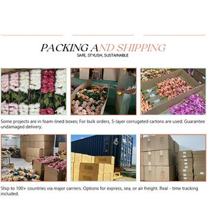 Flor de Rosa artificial de toque real artístico con tallo para galerías de arte museos exposiciones eventos culturales - Product Image 5