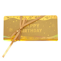Carte de vœux simple en forme de dessin animé tridimensionnel, enveloppe rouge d'anniversaire, design doré, pour le Nouvel An des enfants, 100 Yuan Li New