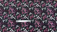Tissu polyester imprimé fleurs Ditsy extensible dans les 4 sens, 160 g/m², personnalisé OEM, pour robes - Vente en gros