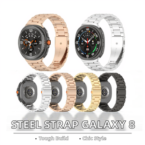 สายนาฬิกาสแตนเลสสตีล2025พิเศษสำหรับนาฬิกา8 CLASSIC 46mm/40mm/44mm สายนาฬิกาอัจฉริยะดีไซน์ลูกปัด20mm - Product Image 2