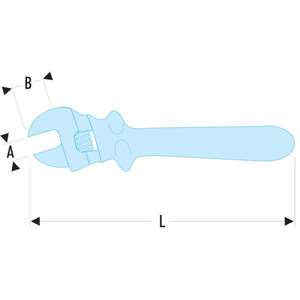 FACOM - 113.8TAVSE Série VSE Clés à molette isolées 1,000 Volt-Clés isolées EAN 3148511326510 1000V - Product Image 2