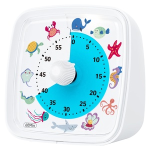 Temporizador de Google con luz nocturna de 60 minutos, reloj de cuenta regresiva de disco de cocina, gestión del tiempo silencioso, temporizador Visual de estudio para niños - Product Image 2