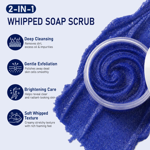 <span class=keywords><strong>Savon</strong></span> fouetté traditionnel marocain à la poudre <span class=keywords><strong>de</strong></span> Nila bleue, exfoliant, nettoyage en profondeur, extra fort, éclaircissant pour la peau, à l'aloe vera et à la glycérine - Product Image 2