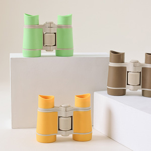 Children's Binoculars 4x30 High Definition Outdoor Use Light Green Orange Red Bright Yellow Dark Brown - Product Image 1