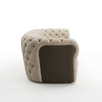 Canapé sectionnel capitonné incurvé de luxe moderne, design italien