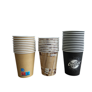 Gobelet en papier jetable à paroi simple pour boissons chaudes avec couvercle, logo personnalisé, 4oz, 8oz, 12oz, 16oz - Product Image 2