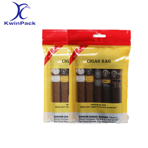 Kwinpack Tùy Chỉnh In Dây Kéo Độ Ẩm Túi Giữ Ẩm Mylar Cellulose Xì Gà Lưu Trữ Cho Thuốc Lá Xì Gà - Product Image 1
