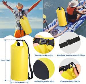 Borsa asciutta impermeabile borsa a secco portatile leggera resistente sacco a secco per mantenere gli attrezzi asciutti per escursioni in barca in campeggio kayak asciutto - Product Image 2