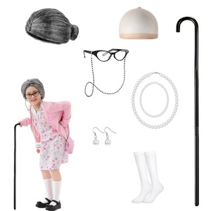 Costume da Vecchio per Bambini, Costume per i 100 Giorni di Scuola, Accessori per Travestimento da Nonno per Halloween e Carnevale - Product Image 2