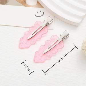 حافة متموجة لطيف لون صلب لا ينحني مقاطع الشعر سحابة شجرة Traceless دبوس الشعر لا تجعد مشبك حليقة للعناية بالبشرة أداة تصفيف ماكياج - Product Image 3