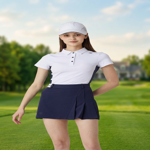 เดรสคอโปโลถักนิตสีขาวสำหรับผู้หญิง แบรนด์ดีไซเนอร์ ระบายอากาศได้ดี เสื้อผ้าแฟชั่นลำลอง ราคาส่ง FOB $1.99/ชิ้น - Product Image 2