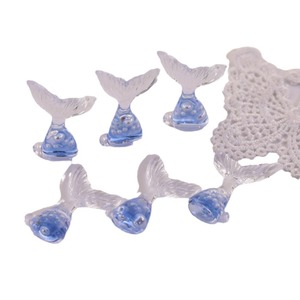 Ocean-themed 3D Crystal Blue Mermaid Tail Pendant For Jewelry Making Acrylic Lampwork Glass Beads <b>Spring</b> 2024 Yiwu Origin - Product Image 5