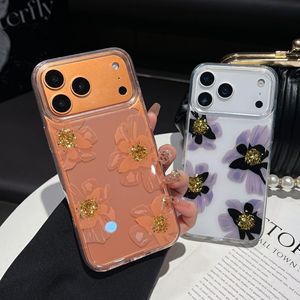 Funda Elegante con Diseño Floral para iPhone 17, Transparente con Pegamento, para iPhone 15, 16, 17 Pro Max - Product Image 2
