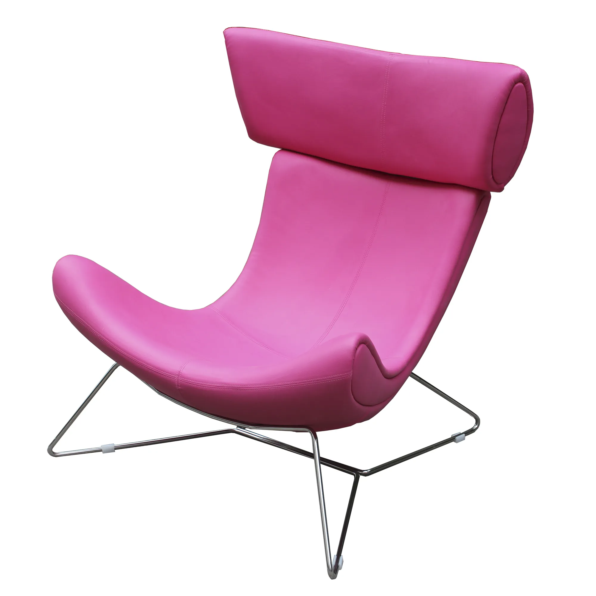 2019 postmodern metal legs unique design U shape chaise lounge chair