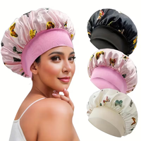 Lot de 4 pièces en satin pour le soin des cheveux : Bonnet de nuit et chouchous, sans dommage pour les cheveux, logo personnalisé, vente en gros