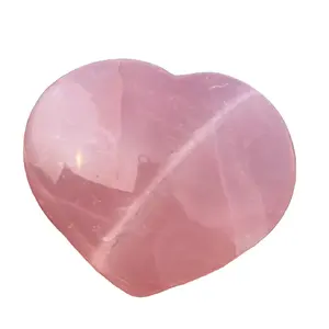 Wholesale Natural Healing Large Size Crystal Rose Quartz Heart for Decoration and Gift