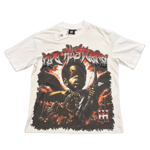 Nouveauté T-shirt Hip Hop Oversize pour Homme avec Strass Haut de Gamme 100% Coton Impression Sérigraphique Livraison Rapide Vêtements - Product Image 1