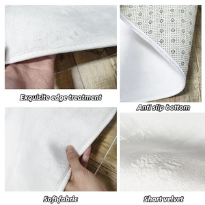 Tapis rayé noir et <span class=keywords><strong>blanc</strong></span> moderne, décoration minimaliste, tapis court en <span class=keywords><strong>velours</strong></span> pour chambre à coucher, salon, vestiaire, tapis de sol antidérapant - Product Image 2