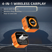 Cartist T Series Dongle Bluetooth sans fil 4-en-1 avec CarPlay, Android Auto et AirPlay Mirror Link, Plug & Play