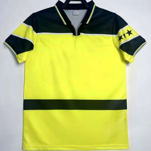 Maglia da Calcio Retrò 96-97 Rossa con Bordo Bianco, Stampa HD Premium, Classica Vintage Valle del Ruhr, Personalizzabile all'Ingrosso - Product Image 1