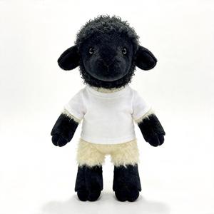 Adorabile Cuscino Peluche a Forma di Agnello Nero, Personalizzabile con Logo, Regalo Promozionale, Vendita all'Ingrosso - Product Image 3