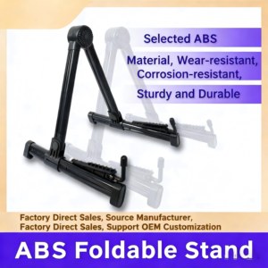 ขาตั้งกีตาร์แบบพับได้ MY MUSIC สีดำ ทำจาก ABS สำหรับเครื่องดนตรีประเภทสาย - Product Image 2