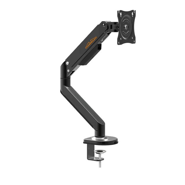 Desk Mount Monitor Arm Single Desktop Bracket Industrial Robotic Adjustable Iron Plastic Office Computer Stand 32 Inches 9kg