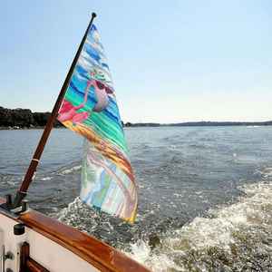 Drapeau licorne astronaute 3x5 pieds pour extérieur et intérieur avec œillets, bannière décorative pour jardin et cour - Product Image 4