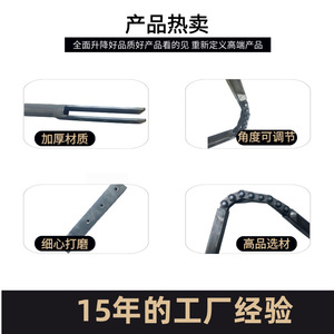 Elephant Ear Sofa Backrest Hinge Stainless Steel 2mm Thickness Adjustable Support <b>Frame</b> Hardware - Product Image 5