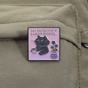 Эмалированные булавки с изображением котов и испанских котировок - Product Image 3