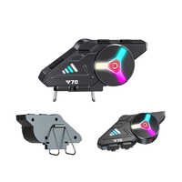 Harga Pabrik Murah Headset Nirkabel Helm Motor Y70 Jangkauan 10M Waktu Putar 10 Jam Bersertifikasi CE/FCC Desain Tahan Cuaca