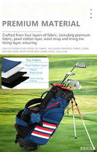 <span class=keywords><strong>Sac</strong></span> <span class=keywords><strong>de</strong></span> <span class=keywords><strong>golf</strong></span> OEM léger, imperméable, avec support, double sangle rembourrée, moderne, unisexe, pour trépied <span class=keywords><strong>de</strong></span> <span class=keywords><strong>golf</strong></span> et organisateur <span class=keywords><strong>de</strong></span> clubs <span class=keywords><strong>de</strong></span> practice - Product Image 3
