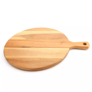 Tabla de cortar redonda de madera de acacia de 2 cm de grosor para uso doméstico y hotelero - Product Image 3