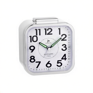 JUSTAMINUTE Alarm <b>Clock</b> With Snooze Function White JA7051B - Product Image 2