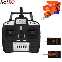 Hotrc KT-6A 2.4G 6CH RC Émetteur FHSS et 6CH Récepteur Avec Boîte Pour Avion Rc BRICOLAGE KT Machine FPV Drone