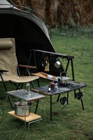 Table pliante portable multifonctionnelle en alliage d'aluminium argenté moderne, mobilier d'extérieur écologique pour barbecue, pique-nique et repas