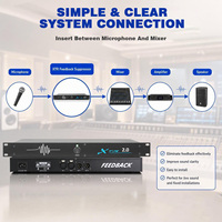Suppresseur de réflexion XTR2.0, processeur anti-Feedback DSP 2 canaux 1U pour montage en rack, pour microphone, conférences et sonorisation en direct