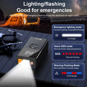 오라이모 다기능 차량용 비상 Psi 12V 배터리 부스터 커패시터 자동차 타이어 펌프 파워뱅크 에어 컴프레서 점프 스타터 - Product Image 6