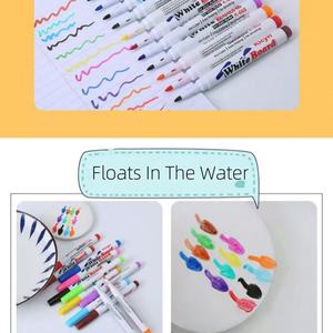 Stylos tableau blanc flottants-Marqueurs de couleur activés par l'eau pour <span class=keywords><strong>Aqua</strong></span> Art, utilisation en classe/bureau multicolore - Product Image 3