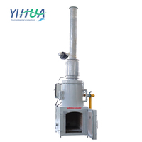 Incinerador de Residuos Industriales, Pirólisis de Alta Temperatura, 10-150 kg/h, Sin Humo ni Olor, Horno de Eliminación de Residuos Sólidos Peligrosos