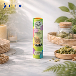 Customized Eco-Friendly Smoking Accessories Kraft Cardboard Tube <b>Box</b> <b>Rolled</b> Edge Paper Tube Essential Oil Cylinder Packaging - Product Image 6