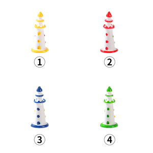 Ensemble d'ornements miniatures en résine pour phare, ensemble coloré pour décoration d'aquarium, style méditerranéen, design classique - Product Image 4
