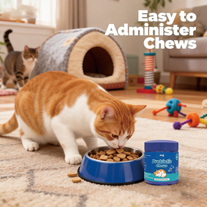 Complément alimentaire en granulés à croquer pour chats, probiotiques pour soutenir la santé immunitaire et digestive - Emballage personnalisable - Product Image 5