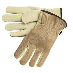 cow <b>driver</b> leather <b>glove</b> safe working <b>gloves</b> / safety driving warm <b>gloves</b> / cow grain - Product Image 1